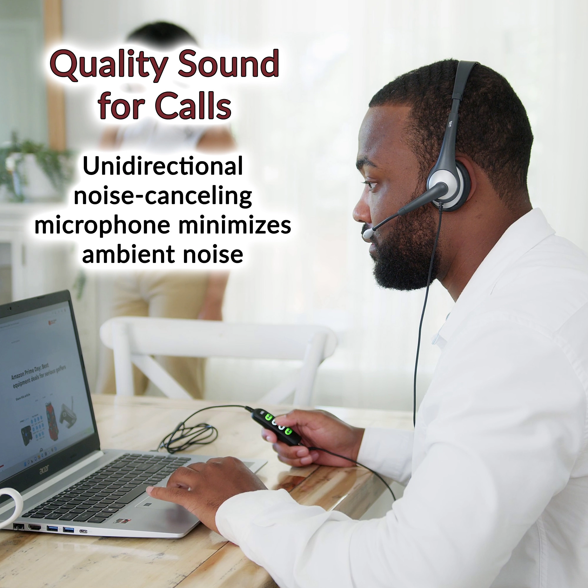 AC-204ENC Wired Headset