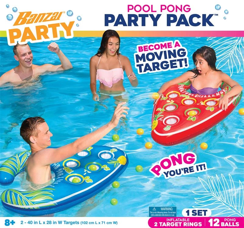 Pool Pong Party Pack - 8+ Multi Colour