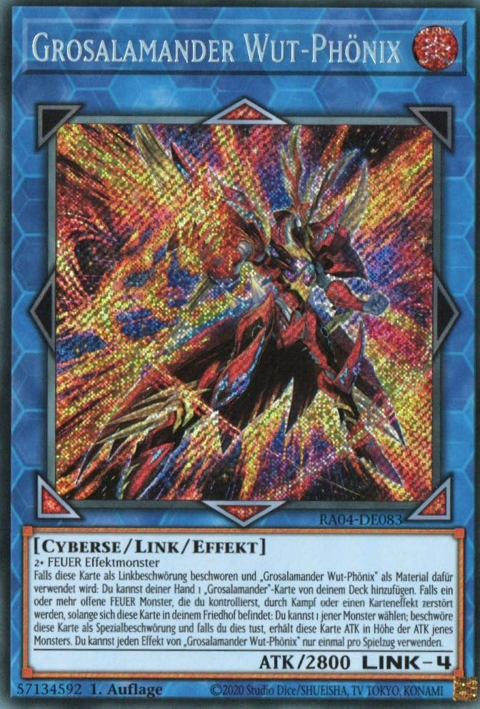 MZTCG Yugioh Grosalamander Anger Phoenix RA04-DE083 - German