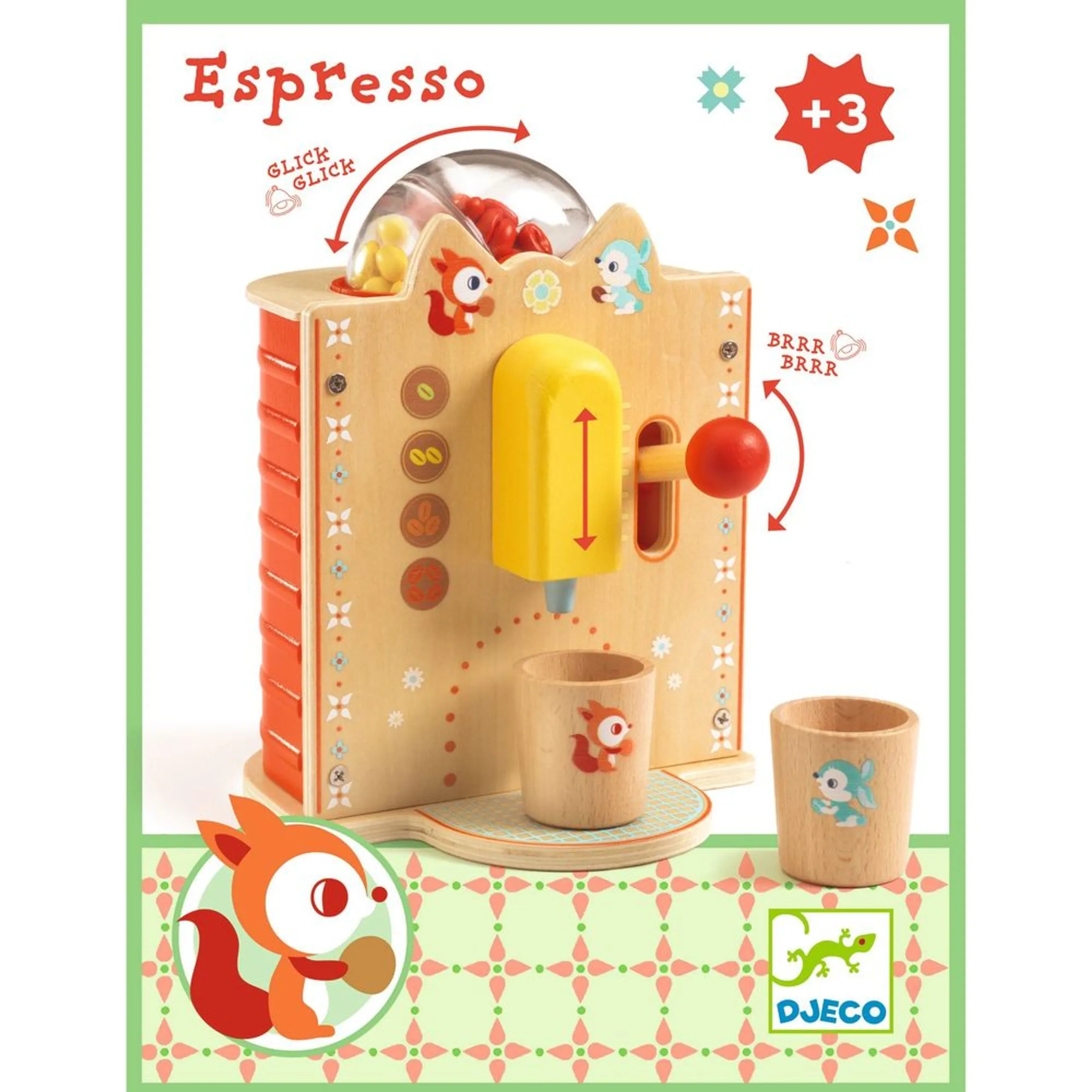 Espresso Coffee Machine Pretend Playset - 3 Pcs (637187-DJ05521)