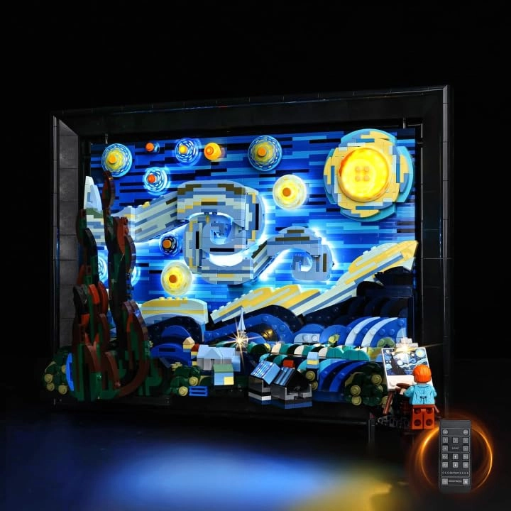 Nitemode LED Light Kit - Vincent Van Gogh - The Starry Night Lego