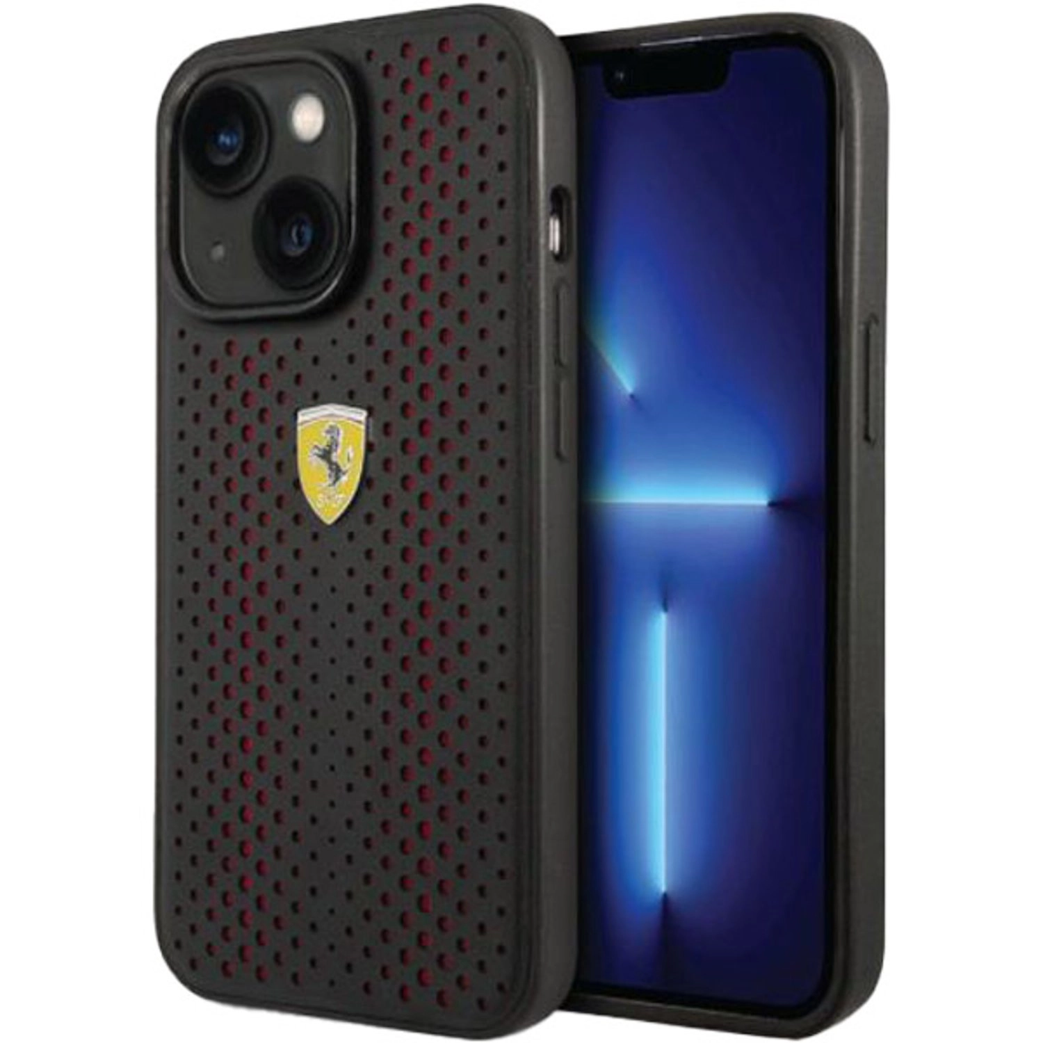 Leather Perforated Case for iPhone 14 Plus