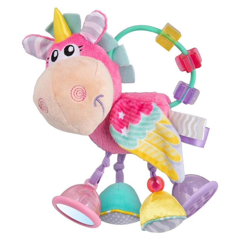 Playgro Unicorn Activity Rattle & Teether - 3 months