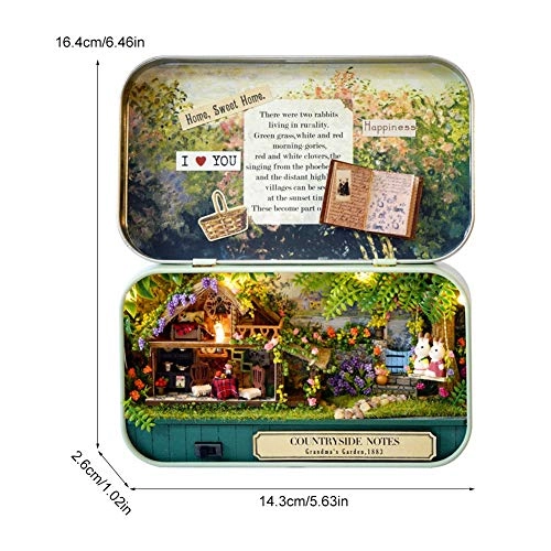 Miniature Dollhouse Assembly Kit - Happy Street Corner