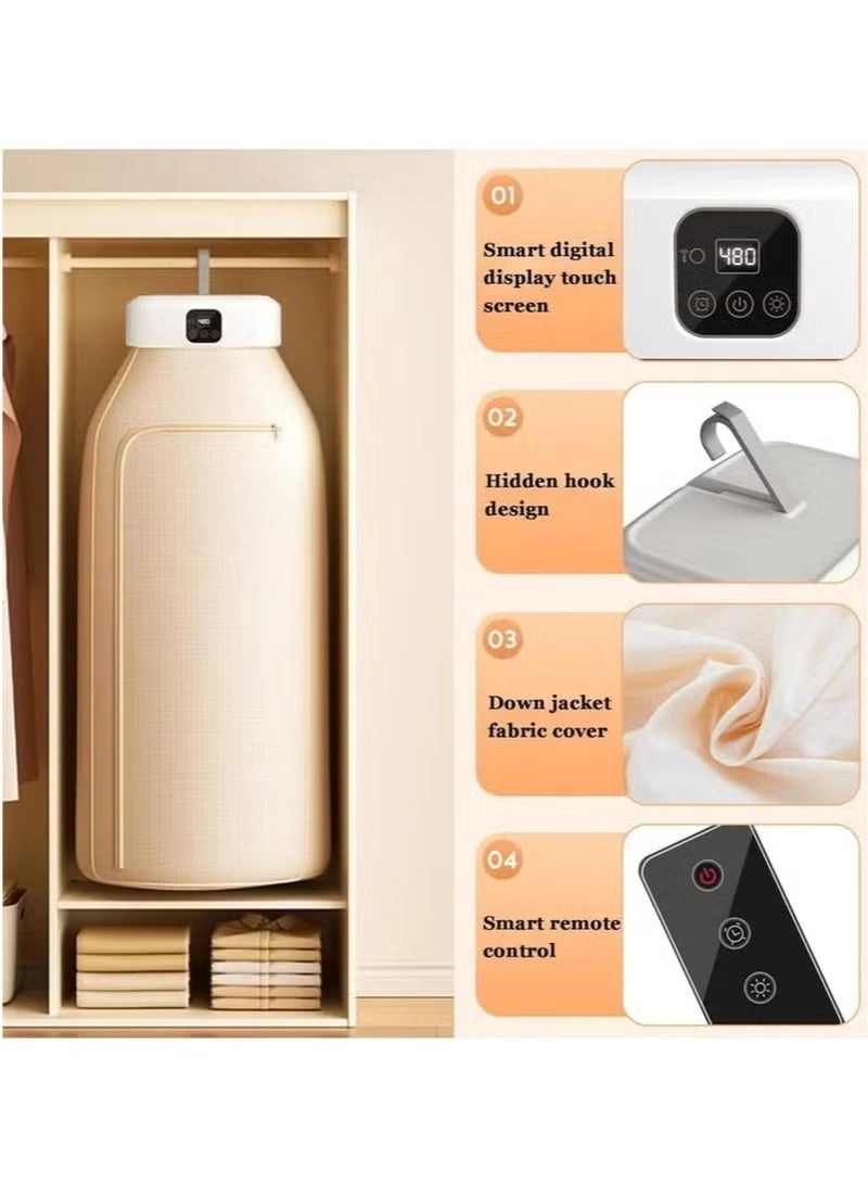 Portable Electric Laundry Dryer - Remote Control Foldable