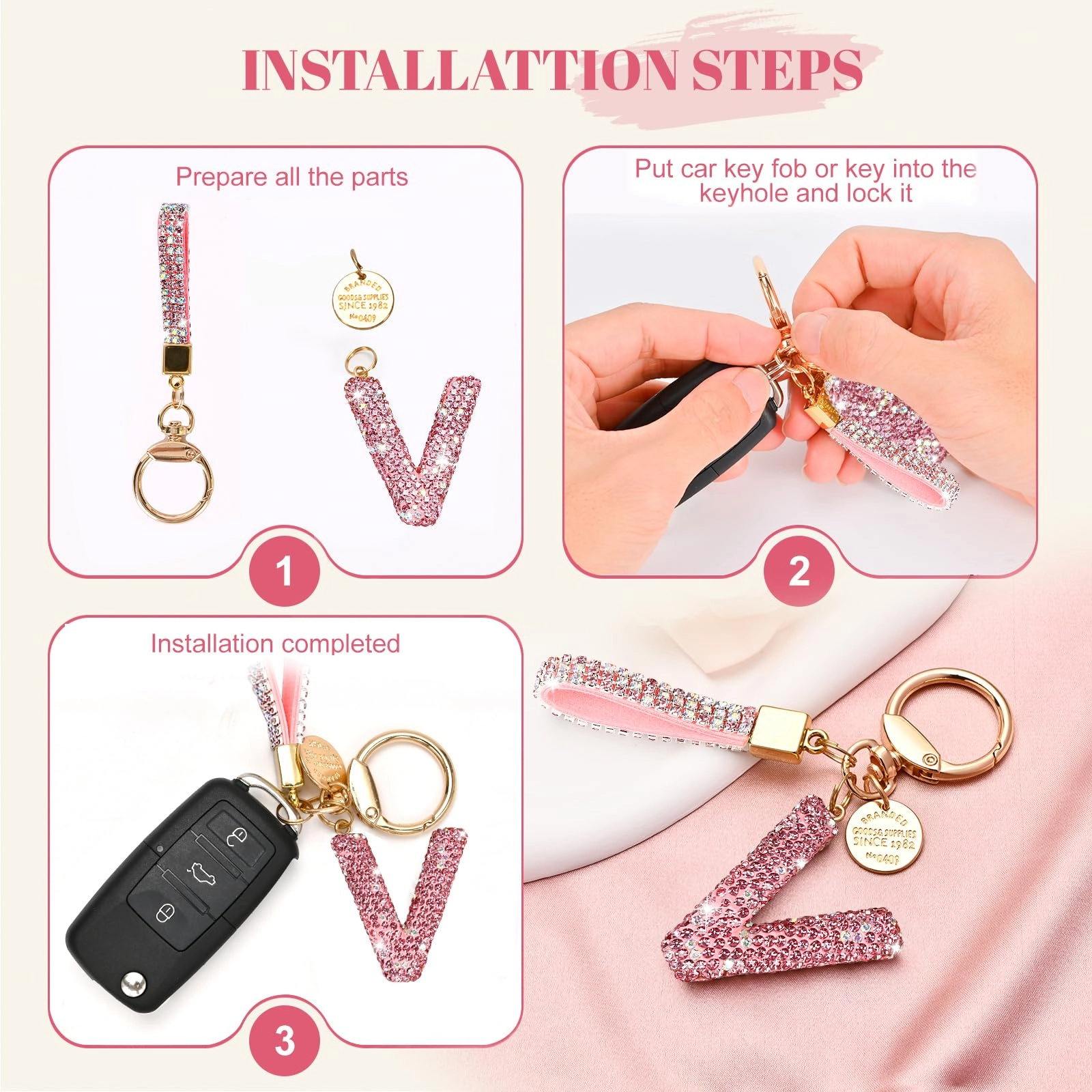 Initial Letter Keychain