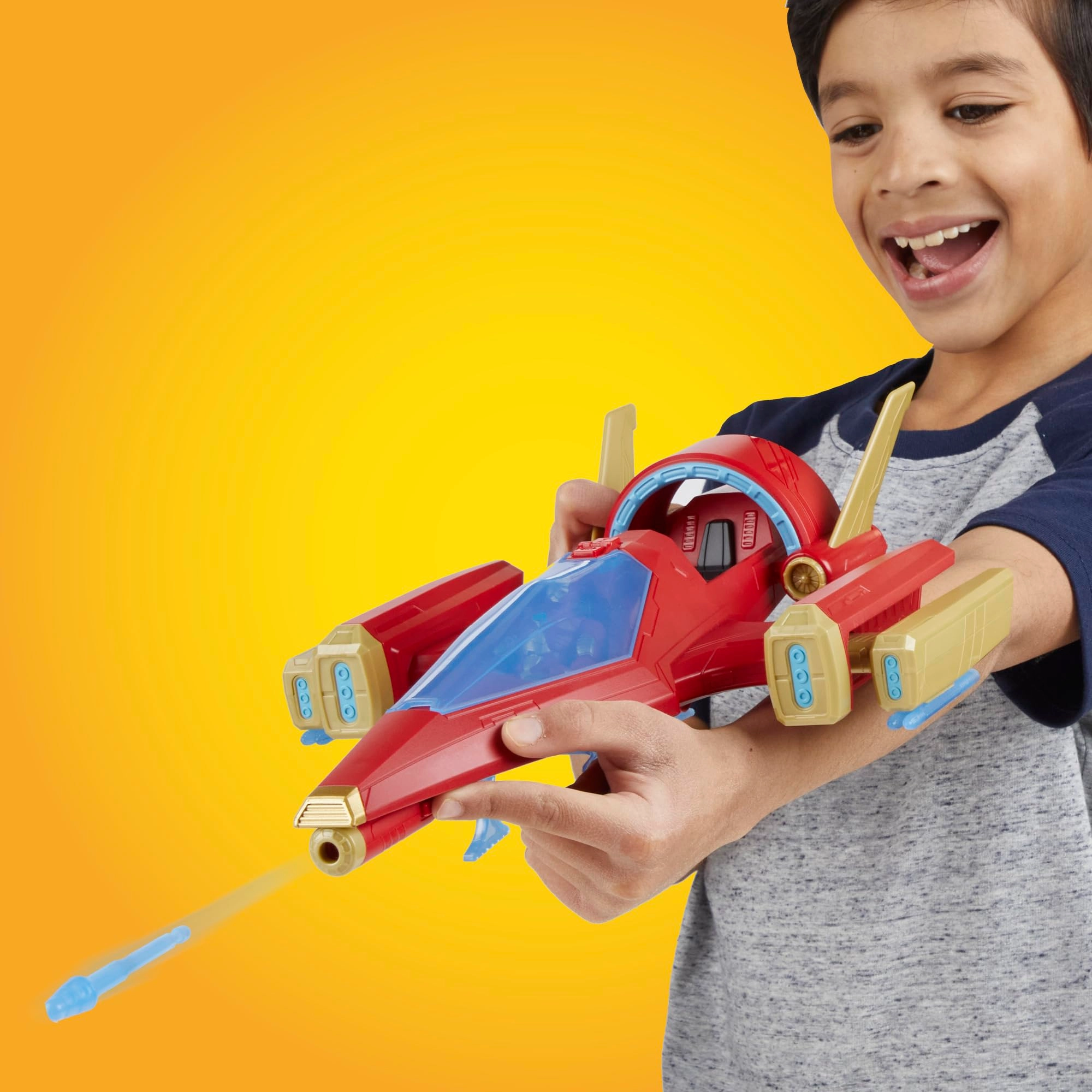 Iron Man Repulsor Blast Battle Jet - 4 YEARS+ Iron Man 1 (10 cm) (F9329)