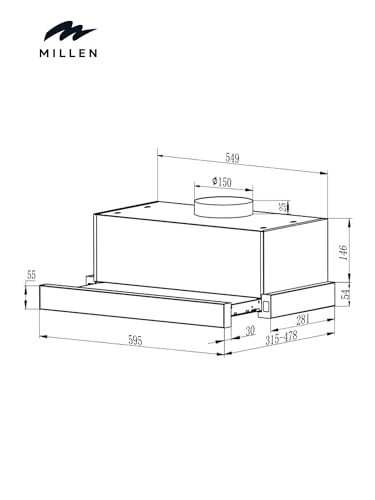 MBKHSG 6001 BL - 500 Cubic Meters Per Hour 60cm