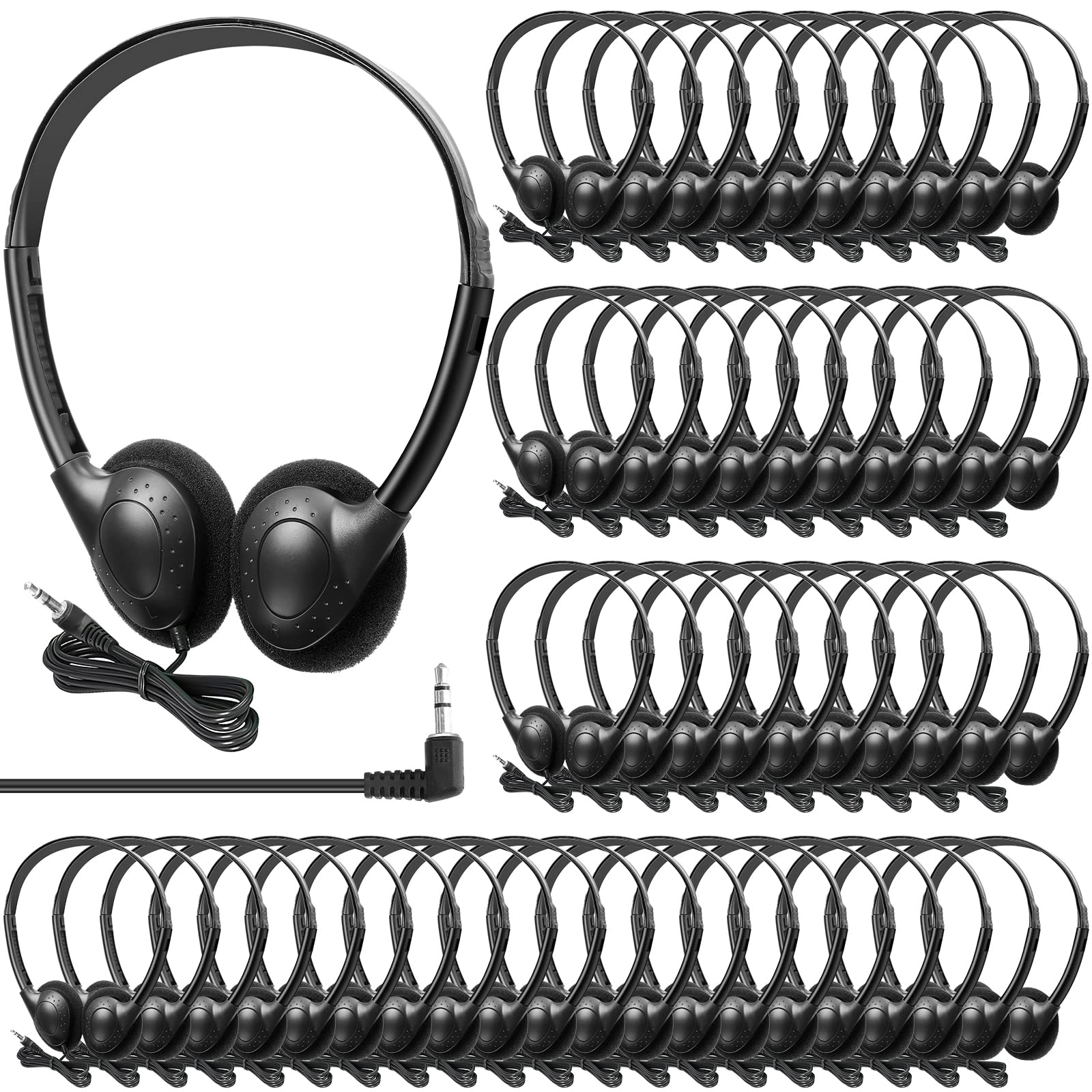 Hoteam 100 Pack School Headphones - Wired Headphone