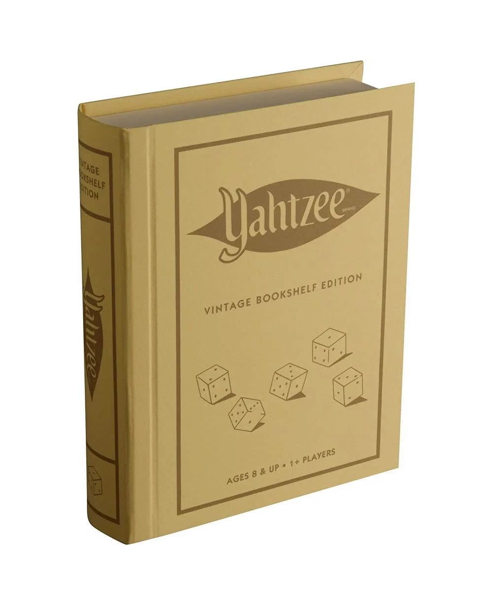 WS Game Company Yahtzee: Vintage Bookshelf Edition