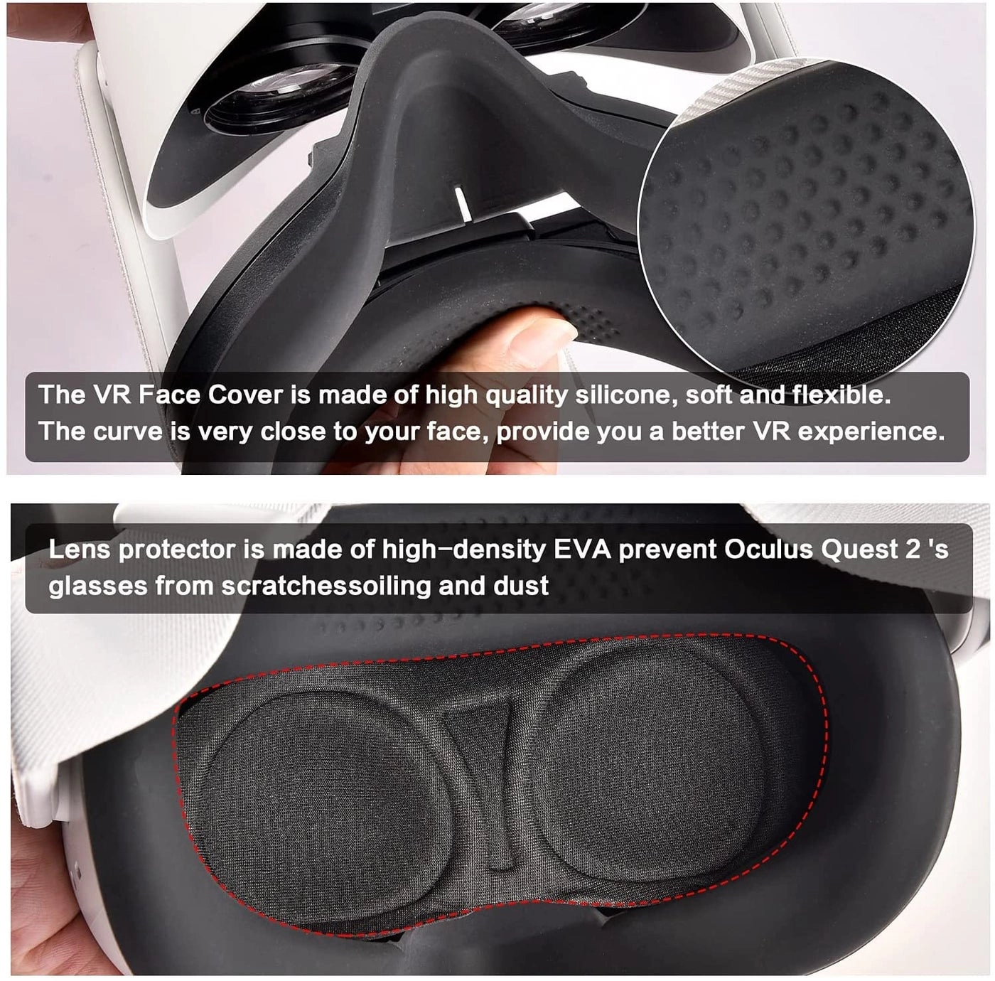 Carrying Case - for Meta Quest 3/Quest 3S/Oculus Quest 2 + Silicone VR Face Cover + Lens Protector + Thumb Grip Cap Covers + Adjustable Shoulder Strap