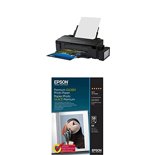 Ecotank L1800-6 - 10 X 15 + Premium Glossy Photo Paper - A4-50 Sheets