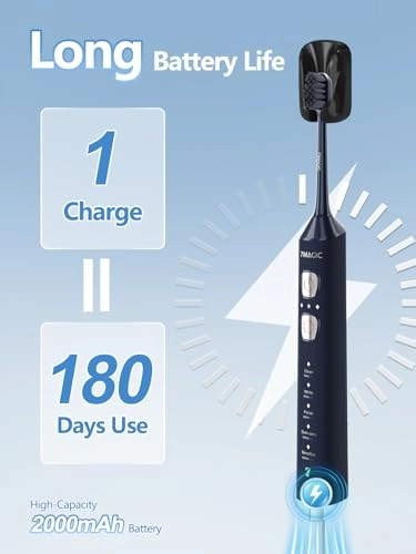 Sonic Electric Toothbrush - 3 Intensity Levels 5 Modes 40000 VPM