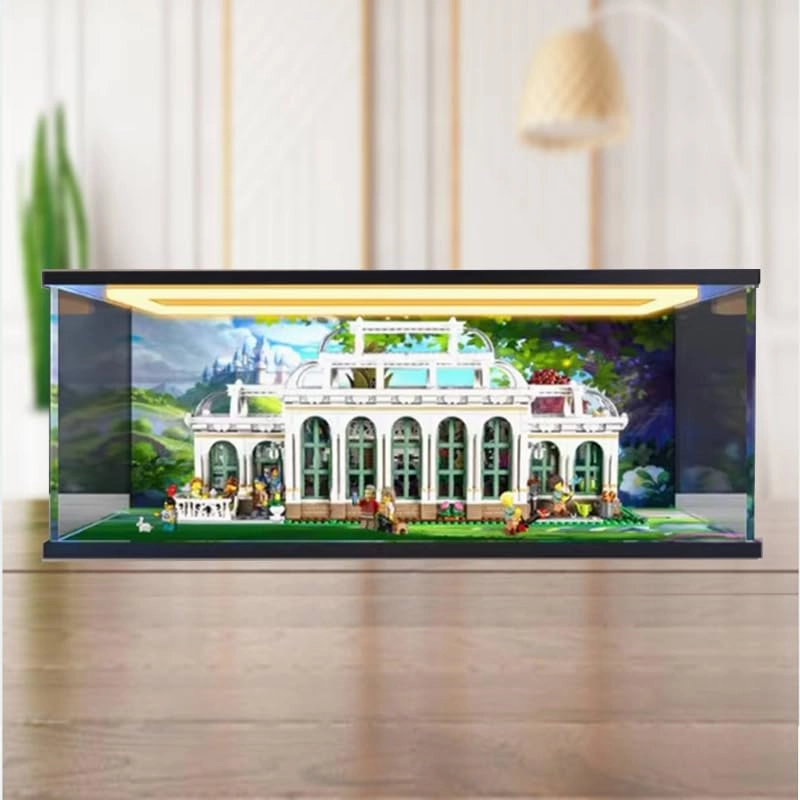 Lego City Display Case (21353) - Clear Acrylic Black Bottom 21.65x11.81x9.84in.