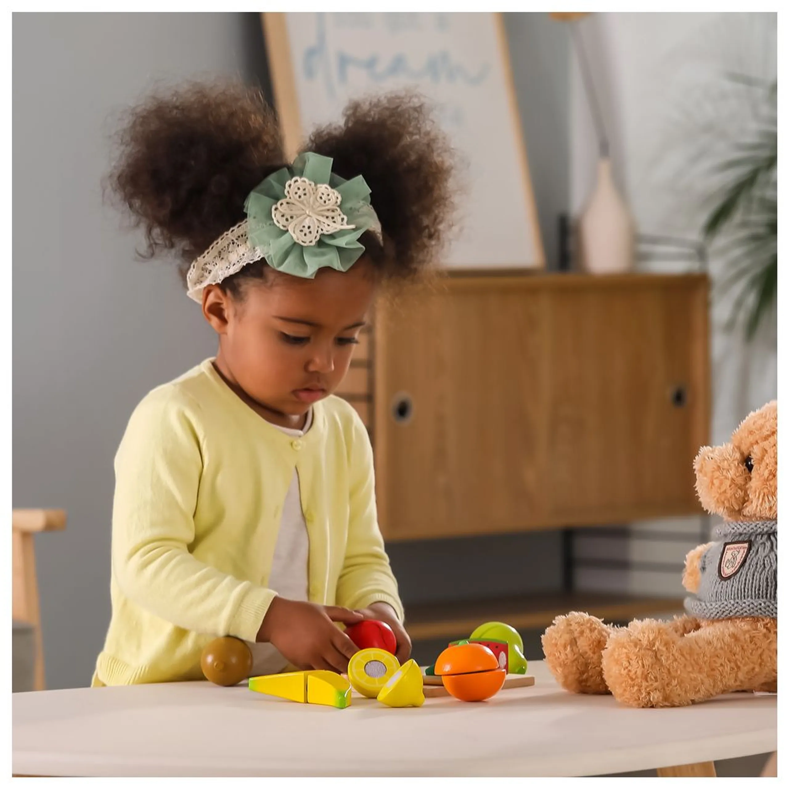 Wooden Cutting Fruit Set - 13 pcs (PCG-44539)