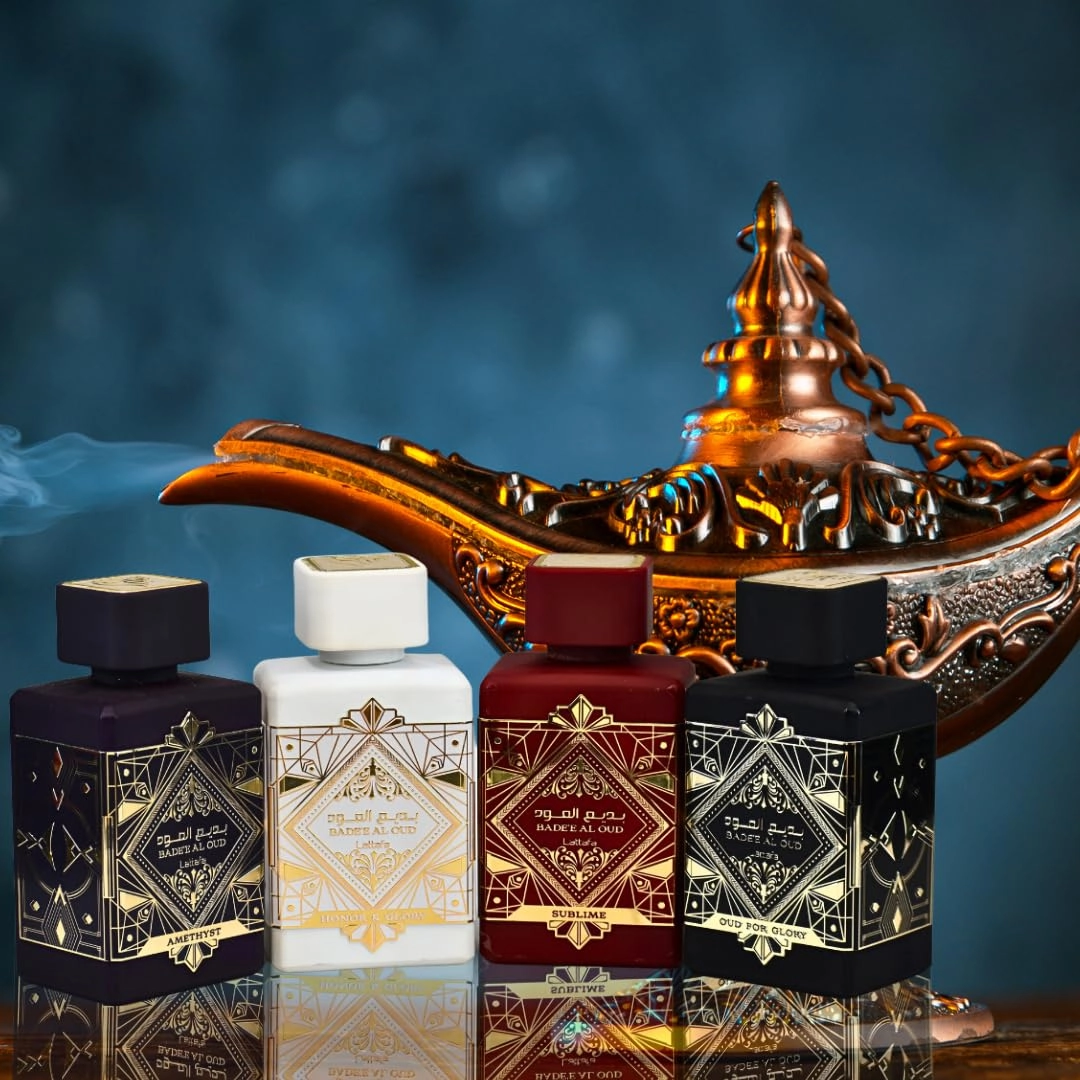 Bade'e Al Oud Oud for Glory + Bade'e Al Oud Sublime + Bade'e Al Oud Amethyst + Bade'e Al Oud Honor & Glory - Eau de Parfum 4 Pieces