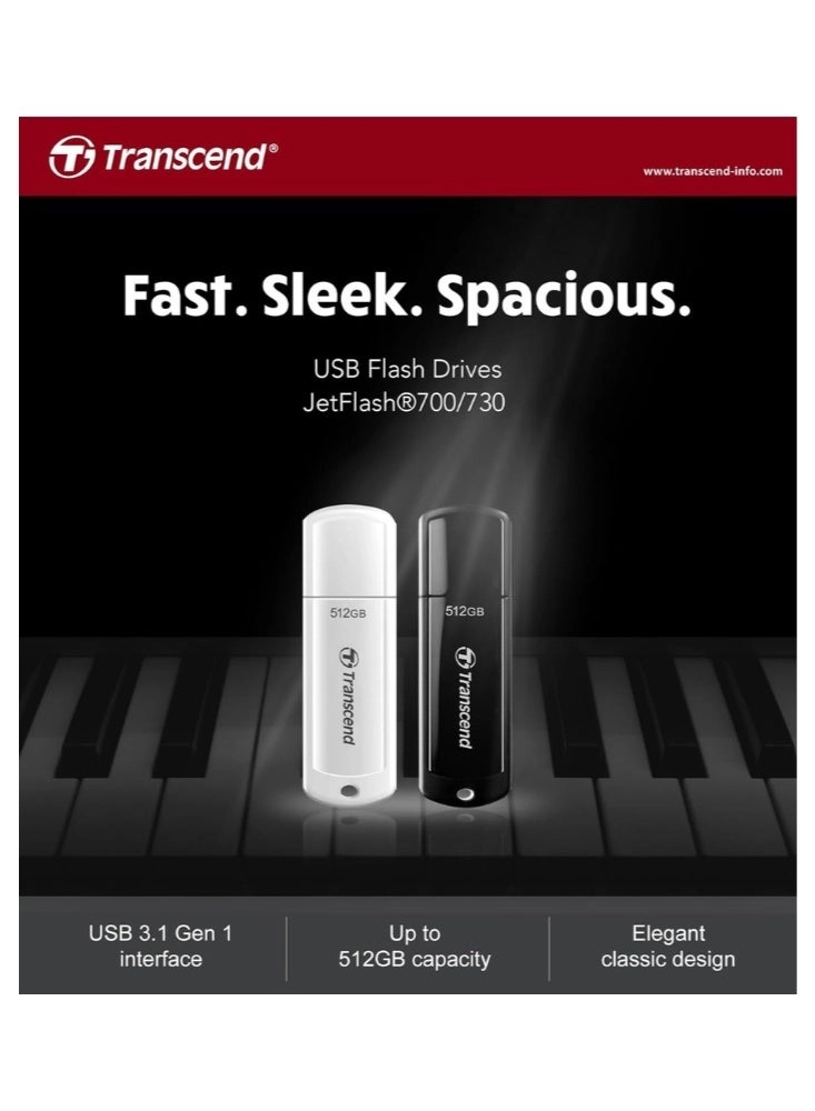 JetFlash 730 - USB 3.1 Gen 1 512GB