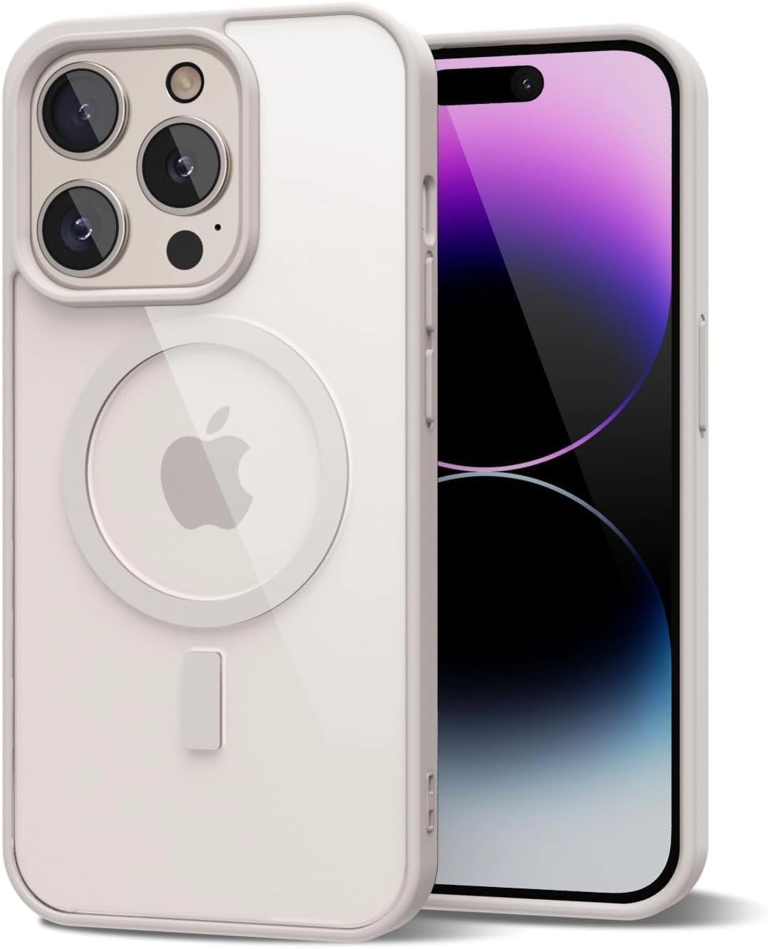 Case for iPhone 16 Pro Max Clear Back Phone Bumper Cover with MagSafe for iPhone 16 Pro Max