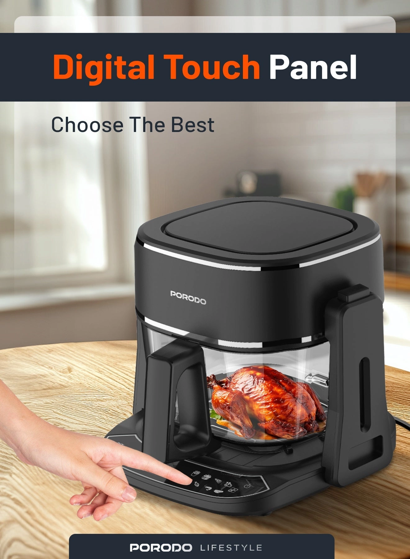 Air Fryer & Electric Grill PD-LFST022-BK