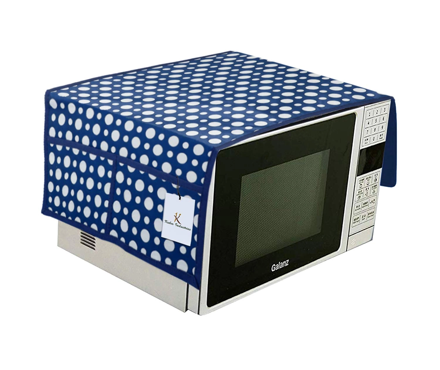 Kuber Industries Microwave Oven Top Cover - Blue PVC 106 x 47 x 1 Cm