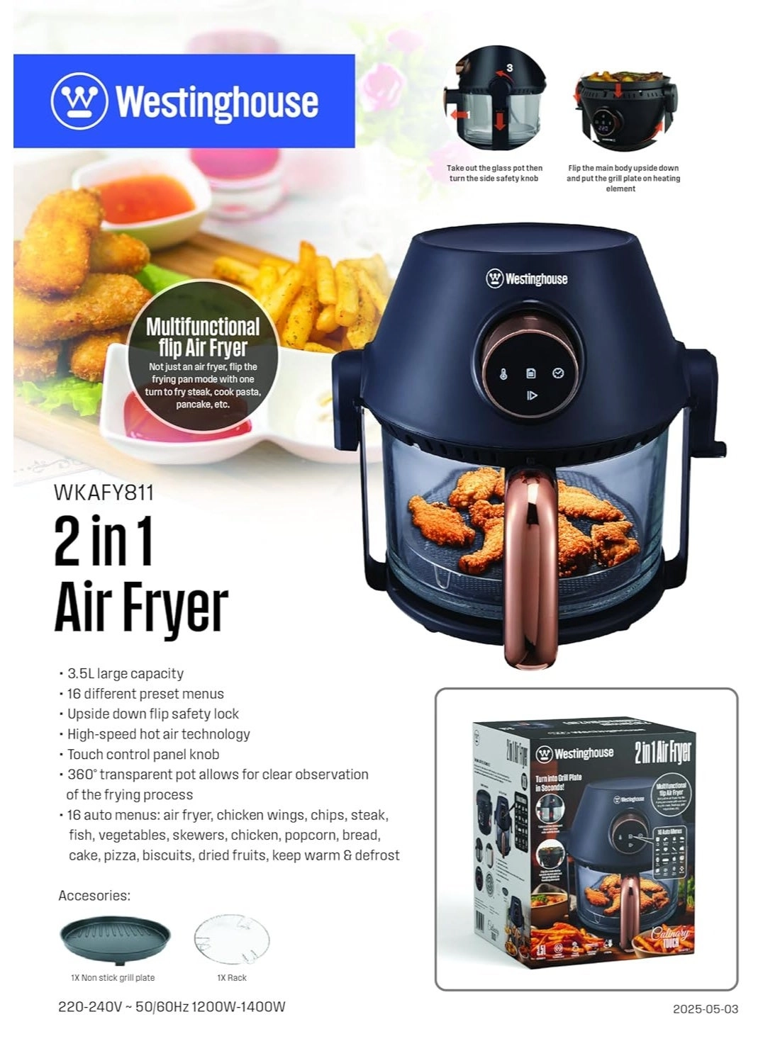 2 in 1 Air Fryer