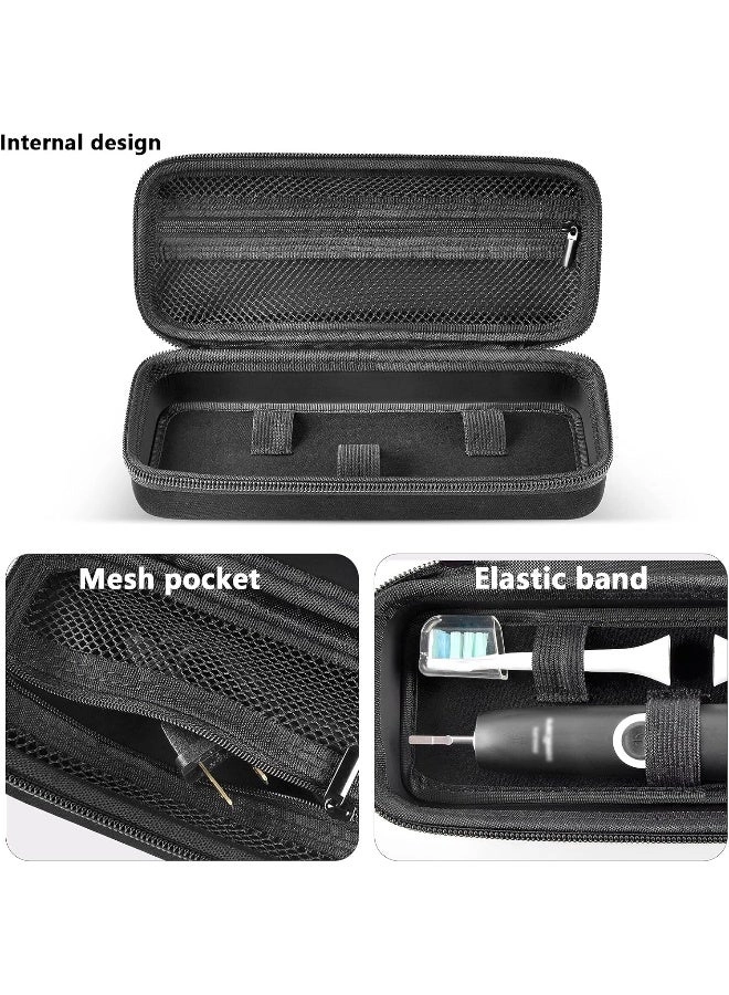 Toothbrush Travel Case - Mesh Pocket Black