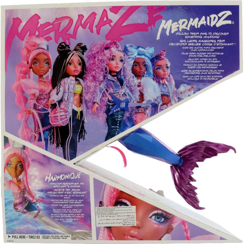 Harmonique Doll Playset - Mermaze Mermaidz Pink/Purple Ages 4+