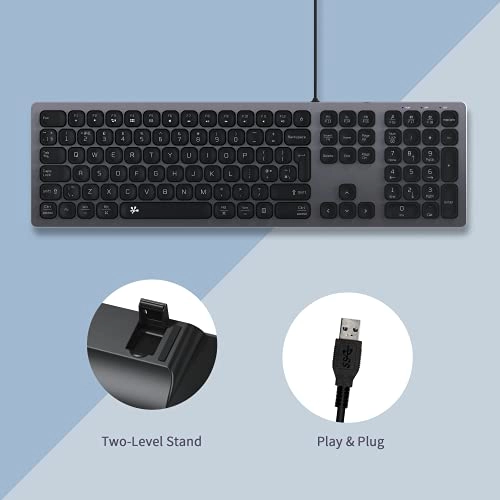 Slim USB Wired Keyboard - UK Wired