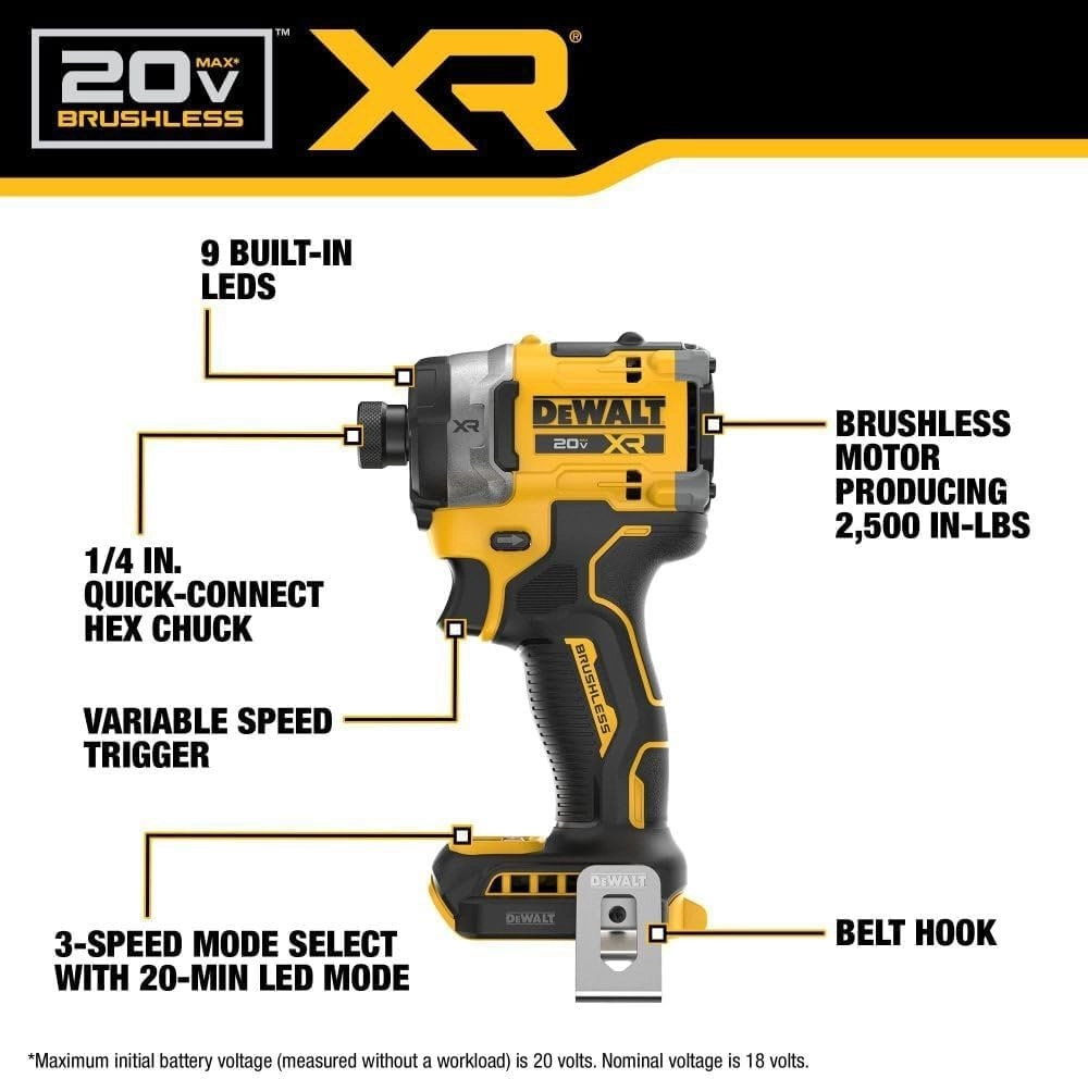 DCF860N - 18V XR Cordless Brushless