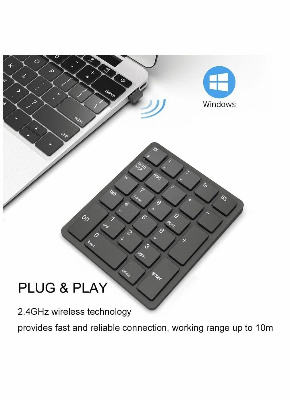 Number Pad - 26 Keys Bluetooth Rechargeable