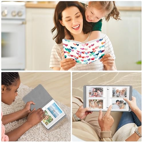 3" 104 Pockets Faux Leather Photo Album