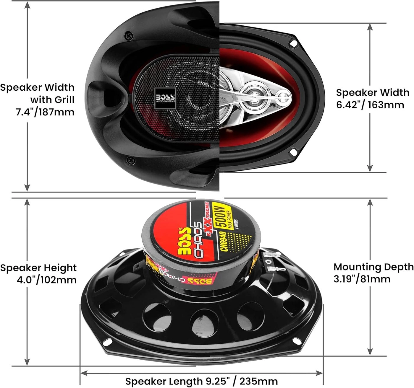 CH6940 - 6x9 Inch 4 Way