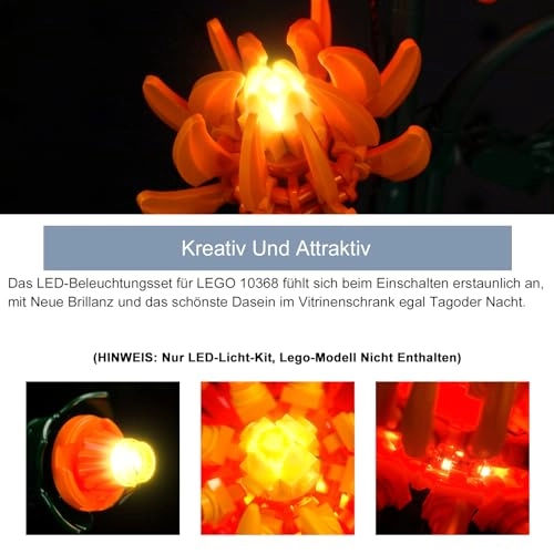 Light Kit - Compatible with 10368 Chrysanthemum