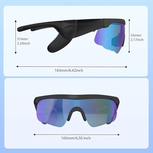 2025 Upgraded Smart Bluetooth Glasses - Touch Control 12H Battery