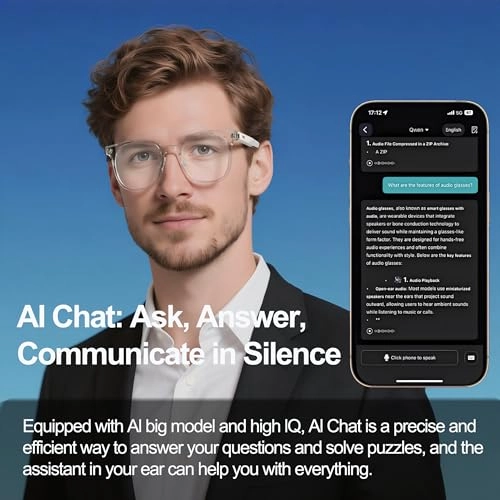 AI Smart Glasses - 140+ Languages Bluetooth