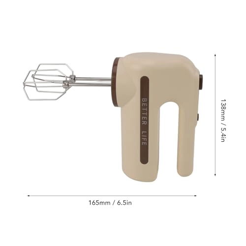 Electric Hand Mixer - 5 Speed Type C USB Fast Charging