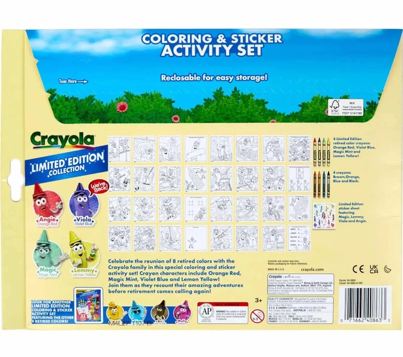 Retired Colors Wild Journeys Coloring & Activity Set - 8 piece(s)