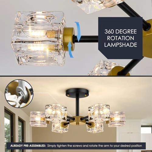 JC2035.6 - 6-Light Crystal