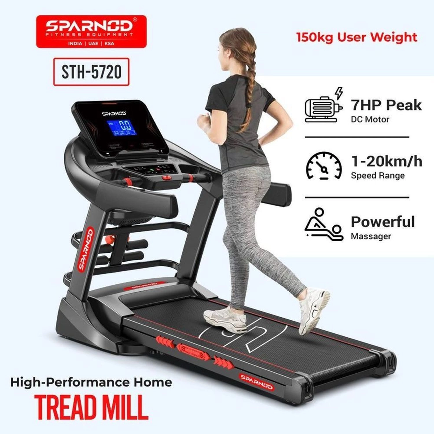 Foldable Treadmill 7hp Dimension2D[width=560.0, height=1350.0]mm