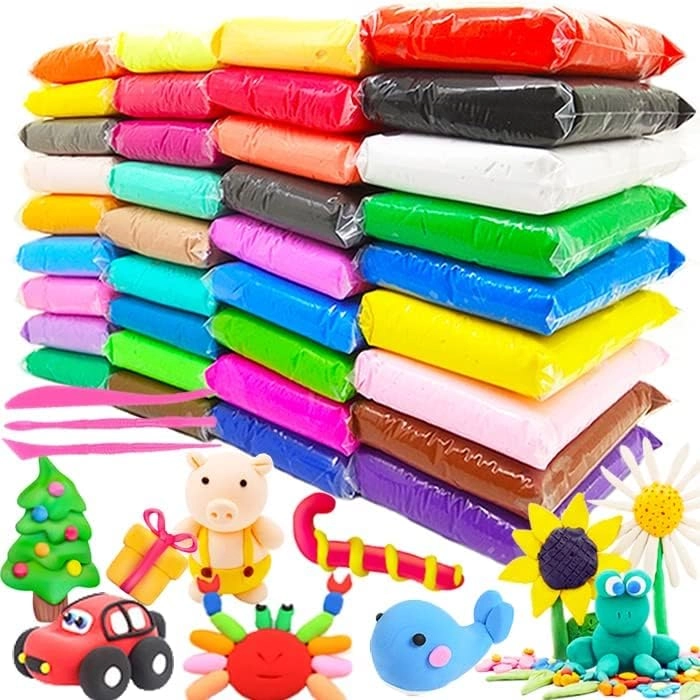 Air Dry Clay - 12 pcs.