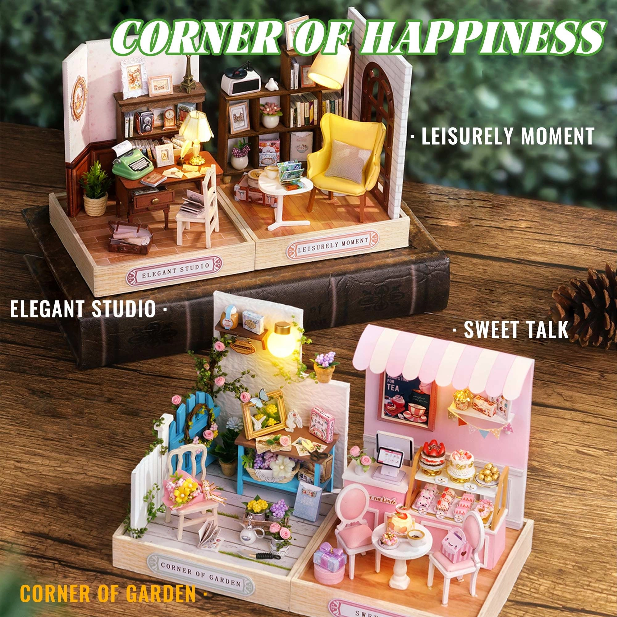 DIY Miniature House Kit - Vintage Coffee Shop
