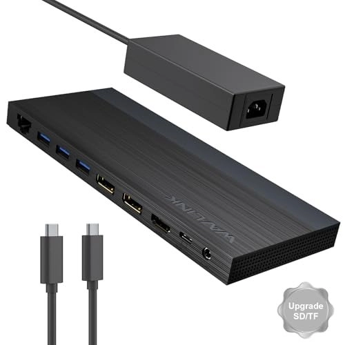 USB C Docking Station - USB C 3 HDMI 4K60Hz 100W