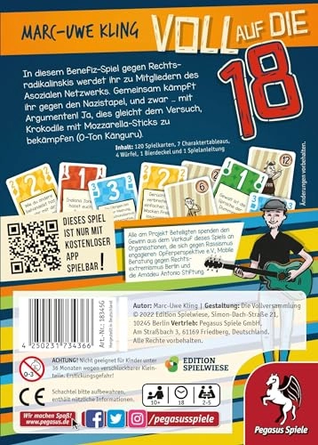 Voll auf die 18: Das Känguru-Kartenspiel (Edition Spielwiese)