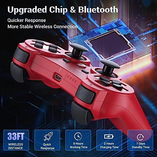 Controller - Black + Red PS3 Pack