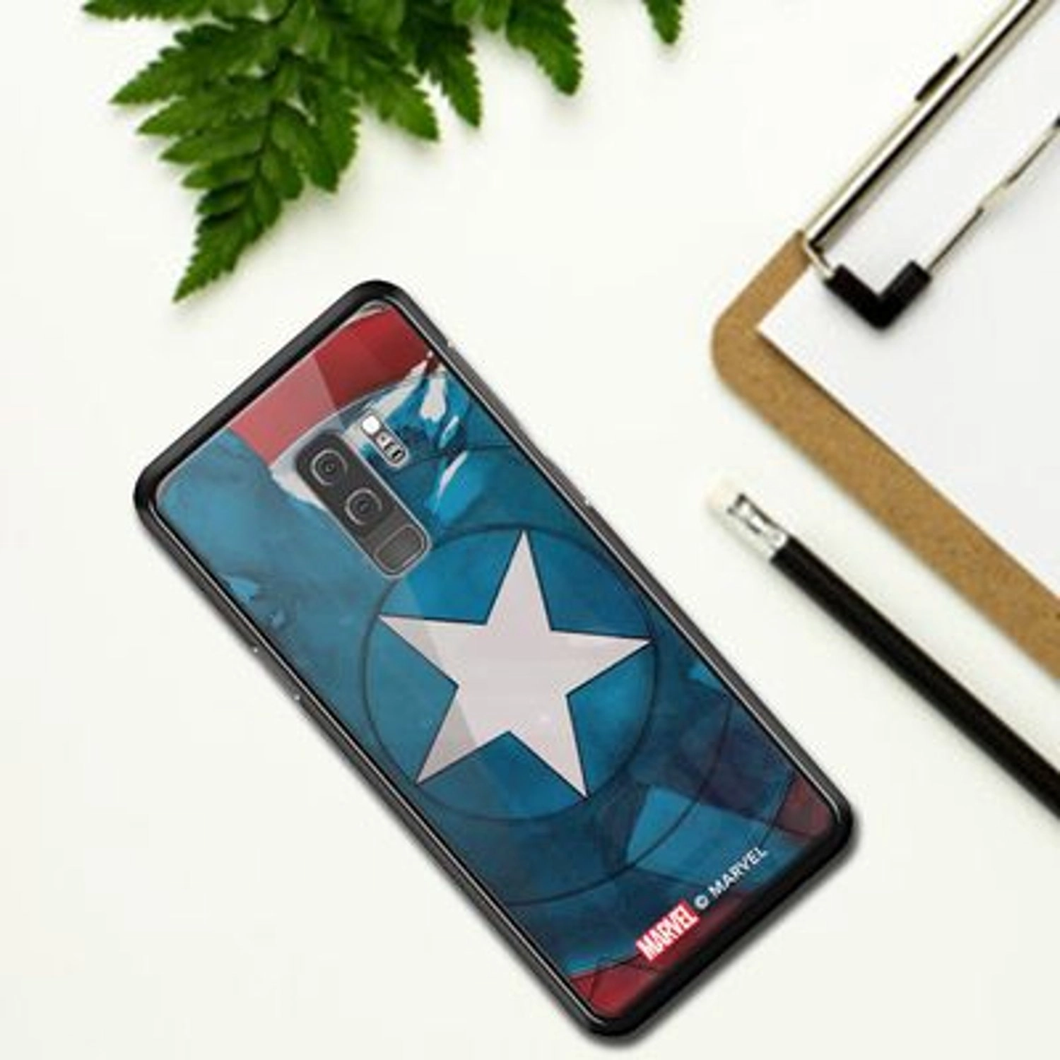 Marvel Watercolour Cap'S Sheild Back Case for Galaxy S9 Plus