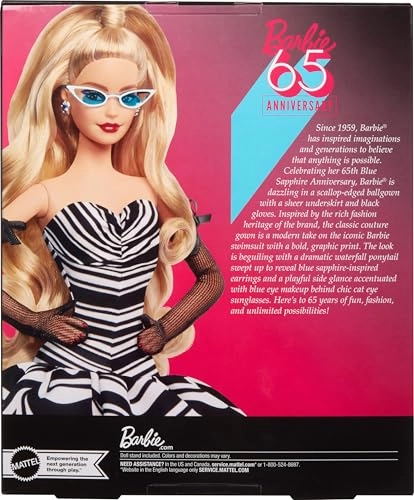 Barbie Signature Edition 65th Anniversary Doll - Ages 6+