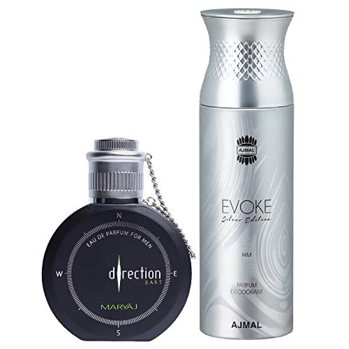 Direction East Eau de Parfum 100ml + Evoke Silver Edition 200ml