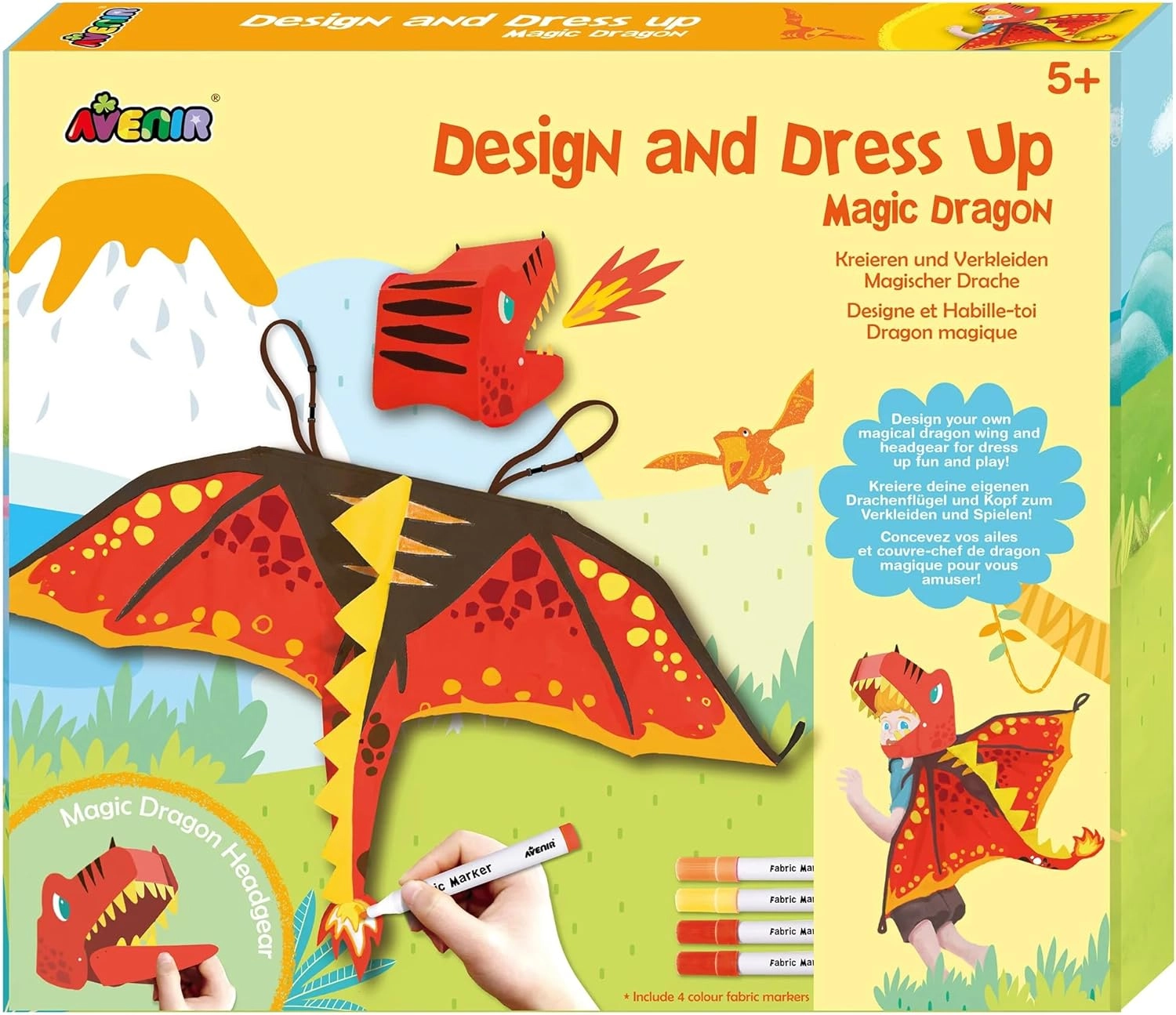 COLOR LAND CHILDRENS TOYS CENTER LLC Unicorn Dress Up Fun Set - Magic Dragon 3+ Years