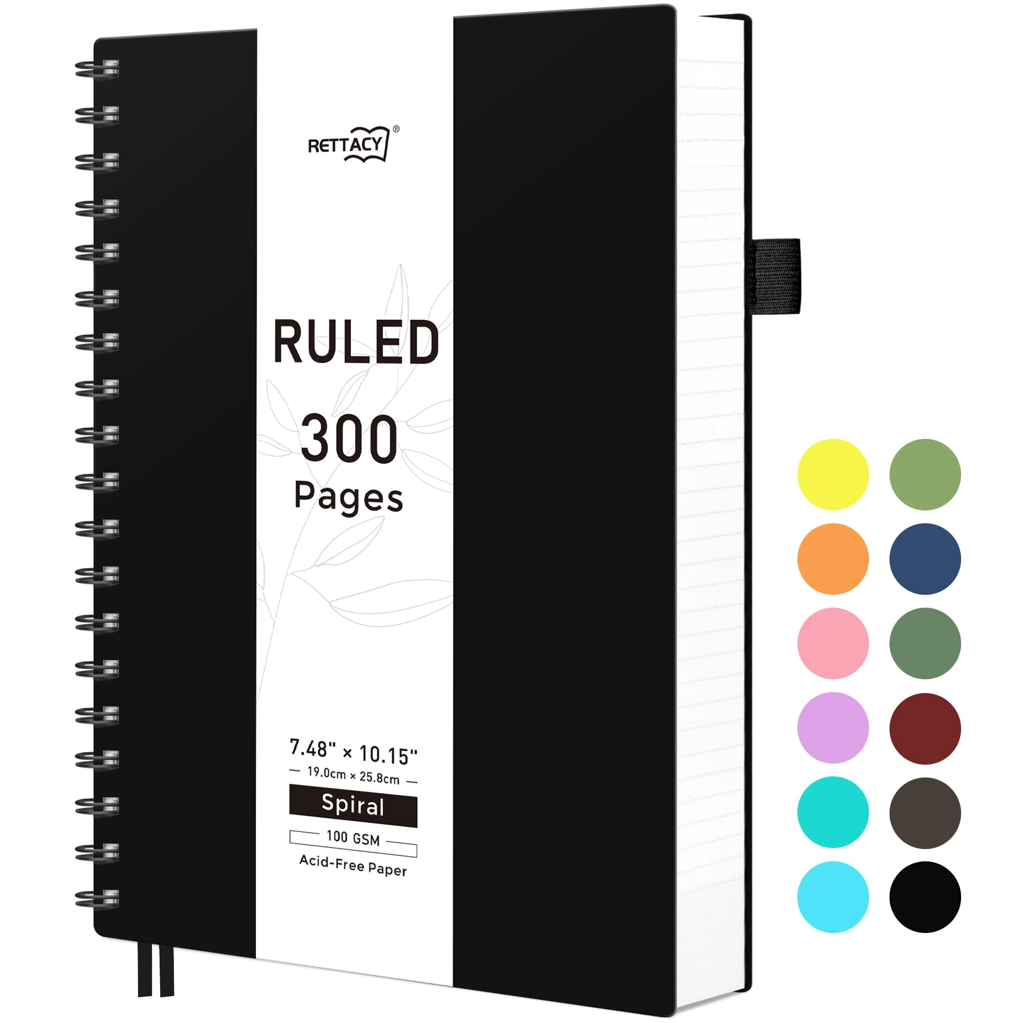 Wirebound Notebook B5 Spiral - Lined 300 Pages