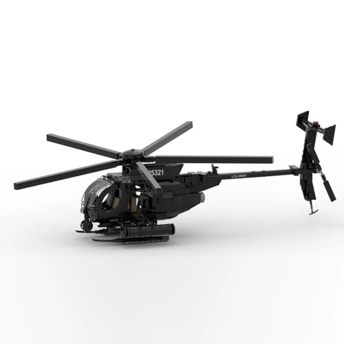 MH-6 Little Bird Helicopter - Army Plane 595pcs